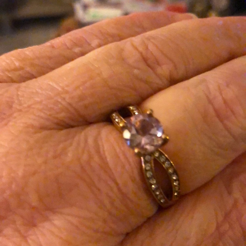 Morganite and zircons stones925STSRG14k tapered to back comfortable